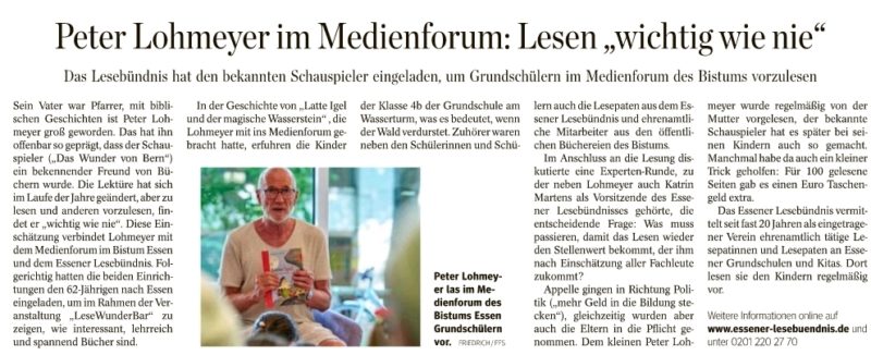 Peter Lohmeyer beim Medienforum