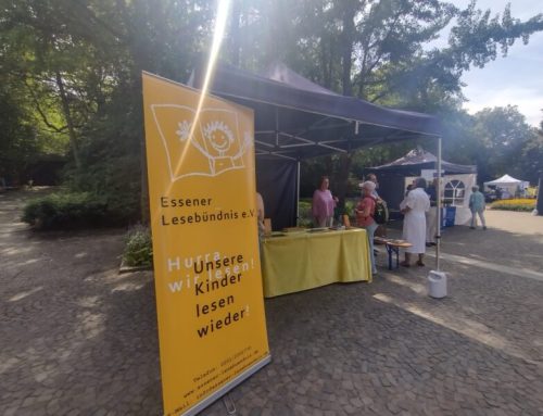 Gewinnung von Vorlesenden bei der Ehrenamt-Messe Gruga