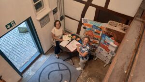 Empfang von Katrin Martens und Birgit Breuer