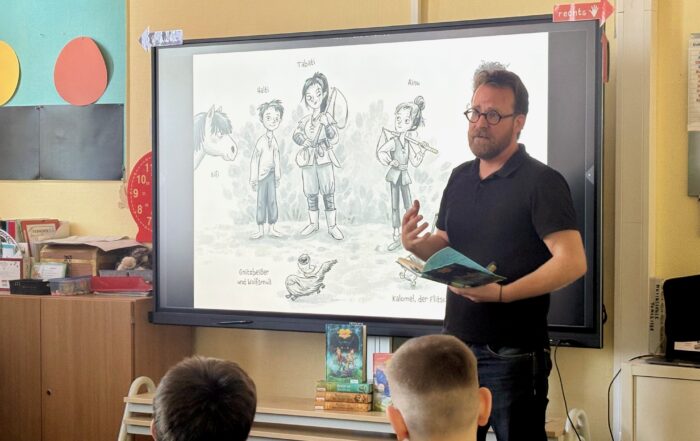 Lesung an der Bodelschwinghschule mit Simak Büchel